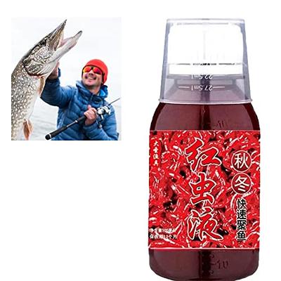 ABENERY Red Worm Liquid Bait, Fish Scent Bait Fish Additive