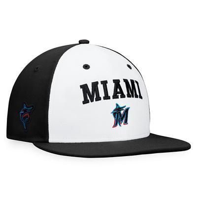 Miami Marlins Fanatics Branded Logo Adjustable Hat - Heather Gray