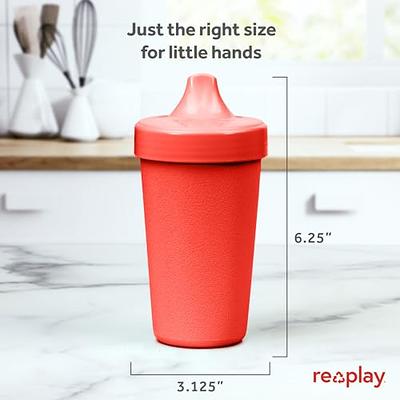 Re Play Made in USA 10 Oz. Sippy Cups for Toddlers (4-pack) Spill