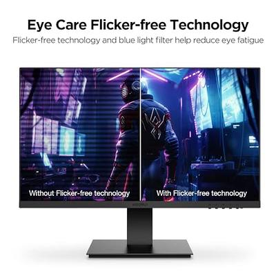 SANSUI Monitor 22 inch 1080p FHD 75Hz Computer Monitor with HDMI VGA,  Ultra-Slim Bezel Ergonomic Tilt Eye Care LED Display for Home Office  (ES-22F1
