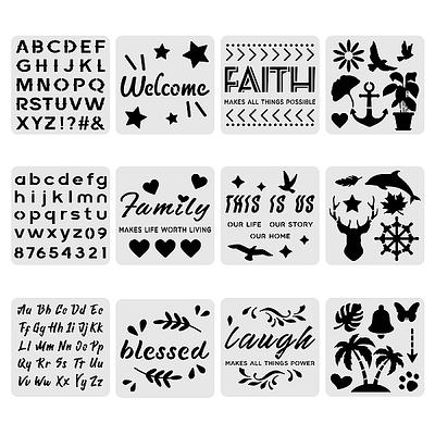 2 Inch Letter Stencils Symbol Numbers Craft Stencils, 70pcs Reusable  Plastic Painting Templates Set Ideal for Painting on Fabric, Wood, Glass or  Wall Spray. - Yahoo Shopping