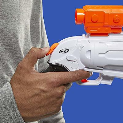NERF Fortnite SR Blaster - 4-Dart Hammer Action - Includes Removable Scope  and 8 Official Elite Darts - for Youth, Teens, Adults