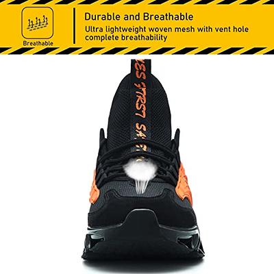 Steel Toe Lightweight Working Shoes for Men Breathable Mesh Safety