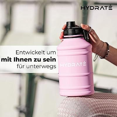 Hydrate 74oz Jug Half Gallon Water Bottle, XL, Black