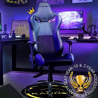 Ergonomic Gaming Chair with 4D Armrests, Headrest, & Lumbar Support Inbox Zero Upholstery Color: Black