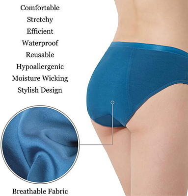 customize blue seamless menstrual panties incontinence