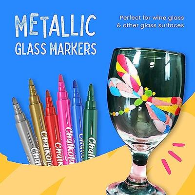 Liquid Chalk Markers for Chalkboard Wet Erase Metallic Colors Pens Window  Markers with Reversible Tip for Blackboard, Whiteboard, Glass, Mirror, Menu  Board, Bistro, Restaurant, School, Pack of 8 - Yahoo Shopping