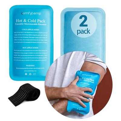 Thrive 2 Pack Reusable Cold Compress Ice Packs for Injury, Gel Ice Pack for  Pain Relief & Rehabilitation 