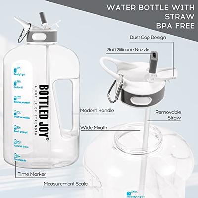 Simple Modern 1-Gallon Tritan Plastic Water Bottle with Straw Lid & Ounce  Markers (Assorted Colors)