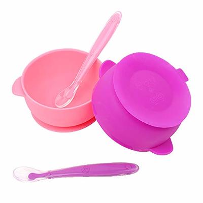  CheemZ Toddler Gyro Bowl - Baby Magic Bowl - 360 for Kids Age 1  to 3 Years - Spill-Resistant with Lid and 360° Rotations - Mess-Free Snack  Bowls in Pink, Compact