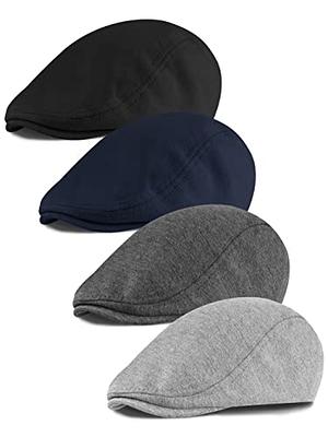 KUTTOR 4 Pieces Newsboy Men's Hat Newsboy Cap Flat Cap Soft Stretch Fit Men  Cap Cabbie Driving Cap for Men Outdoor Daily Use - Yahoo Shopping