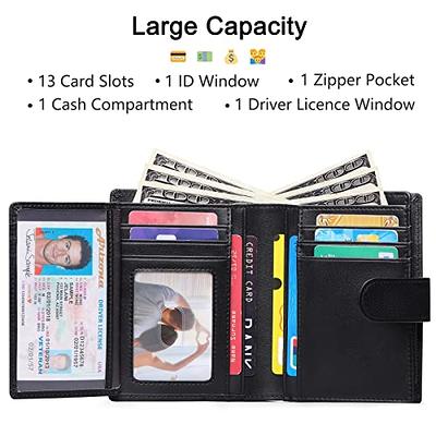 Sendefn Mens Wallets with RFID Protection,Genuine Leather Wallet