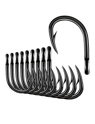 Dr.Fish 30 Pack Fishing Jig Hooks Aberdeen Fishing Hooks 90 Degree Round  Bend Fishing Hooks Long Shank Hooks High Carbon Steel Fishing Jig Making  Hook Supplies - Yahoo Shopping