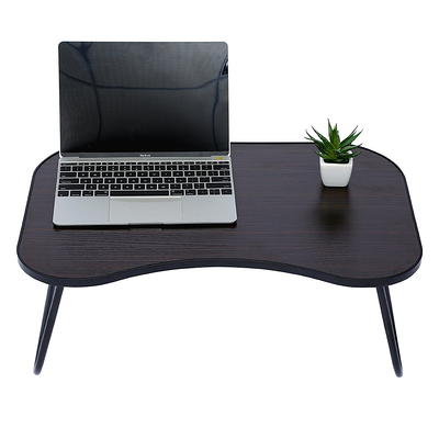 Unique Bargains Laptop Bed Desk Foldable Breakfast Tray Portable Lap Desk  With Tablet Slot Cup Holder For Bed Couch Sofa Floor : Target