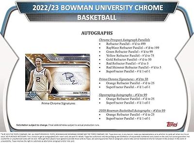 2022-2023 Bowman Chrome U Basketball Factory Sealed Value Box