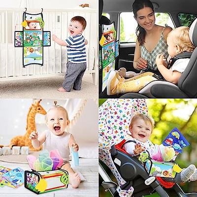 Hahaland Baby Books 0-6 Months - 2 PCS Sensory Montessori Toys For Babies  0-6 Months