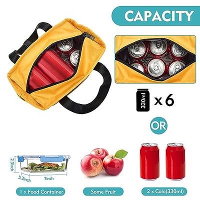 Insulated Expandable Lunch Bags Tote Thermal Cooler Leak Proof Travel  Container Food Case for Adults Adjustable Shoulder 