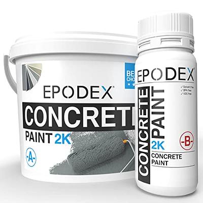 EPODEX® 2K Concrete Paint Epoxy Resin Based Floor Coaint Kit Many Colors  Garage Floors, Industrial Floors, Parking Spaces, Masonry, Screed, Cement,  Micro Cement