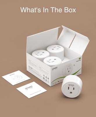 Smart Wifi 10A Wall Plug - 4 Pack