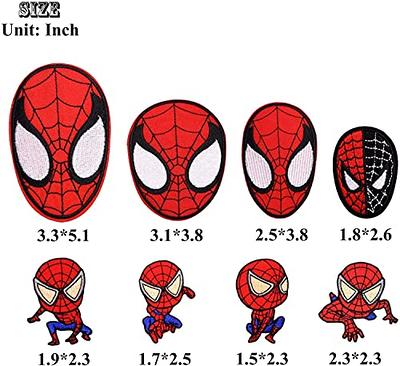 Spiderman iron-on patches for clothing, DIY applique, clothes repair