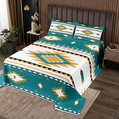 White Navajo 3pc Bedspread