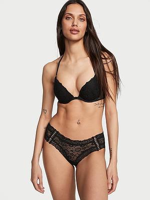 Lace Cheeky Panty - Black