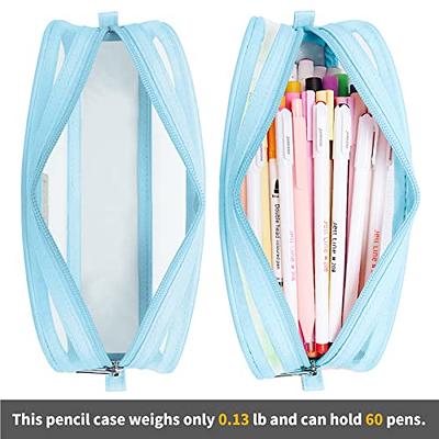 KALIDI Grid Mesh Pencil Case Large Capacity Pencil Case Big Pencil