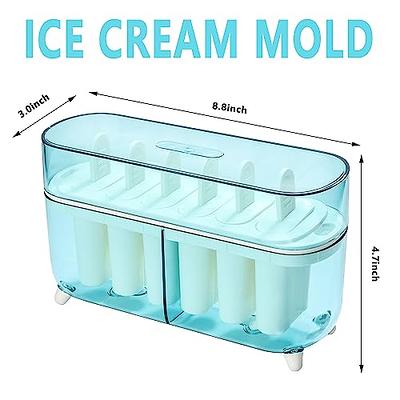 2 Cavities Heart Shape Silicone Popsicle Molds, BPA Free Homemade Ice Cream  Bar Mold Ice Pop Molds