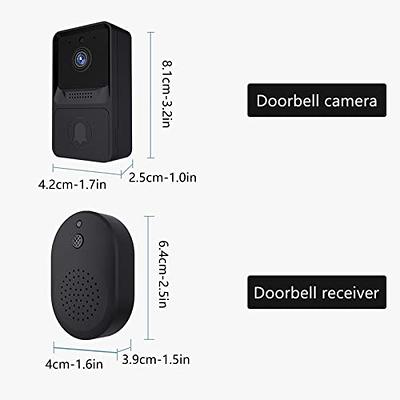 Lovskoo Doorbell Camera Wireless with HD Video, Real-time Video Call,  Electrical Equipment, Video Doorbell with Night Vision,Two Way Audio, 2.4G  WiFi Smart Doorbell, Home Security System (Black) - Yahoo Shopping