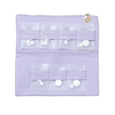 Dosey Gold Era 7-Day Pill Purse - Vegan Leather Daily Pill Organizer -  Luxury Travel Pouch, Airtight Pill Pockets For Medicine Storage &  Protection - Stylish Pill Sorter & Medication Organizer – LILAC - Yahoo  Shopping