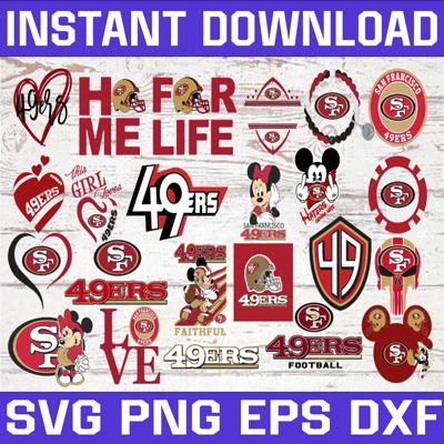 San Francisco 49ers logo, bundle logo, svg, png, eps, dxf 2