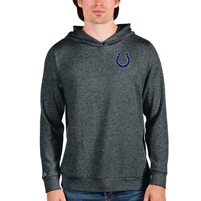 Men's Antigua White Indianapolis Colts Victory Pullover Hoodie