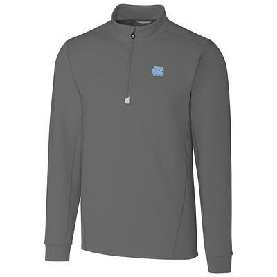 Men's Cutter & Buck Navy/White Carolina Panthers Big Tall Virtue Eco Pique Micro Stripe Recycled Polo