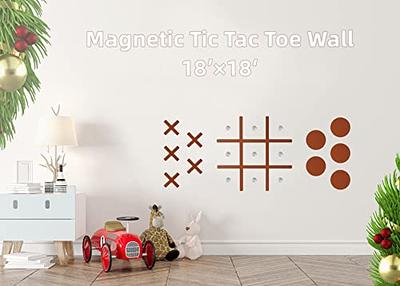  Magnetic Tic Tac Toe Wall-Mount Game, 18 x 18 Fun Wall Board  Game for Kids & Adults, Modern Wall Art Décor for Bedroom, Playroom Wall  Decals, Nursery & Offices
