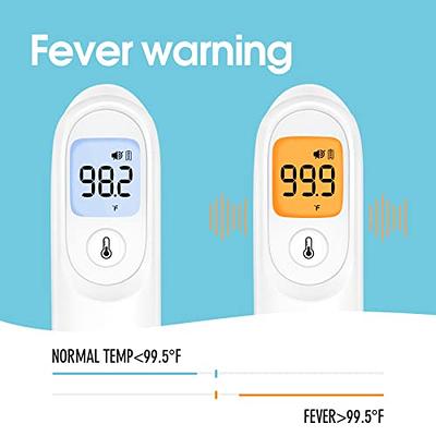 CRFISH Forehead Thermometer, Adult Children Infant Non-Contact Infrared  Thermometer with Fever Alarm, Silent Mode and Memory Function, for  Measuring