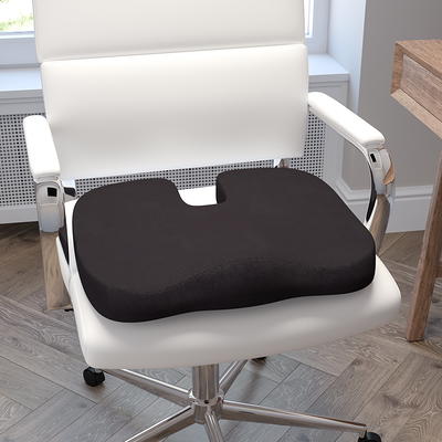 Mind Reader Office Chair Cushion, Ergonomic, Orthopedic, Portable, Car  Seat, Memory Foam, 18.25 L x 15.5 W x 4 H, Gray