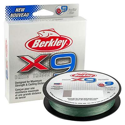 Berkley x9 Braid Superline, Low-Vis Green, 80lb test, 100 lbC