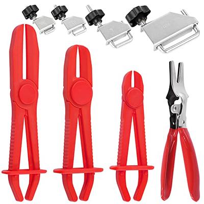 NEXADD Fuel Line Pliers Set 4pcs | Hose Remover | 9 inch Fuel Filter Caliper | Hose Pipe Clamp Clip | 80 Degree Disconnect Pliers Set for Auto