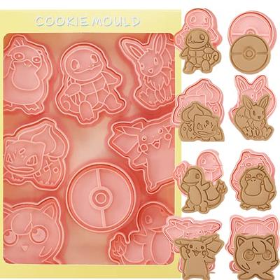 8 Pieces Cute Baby Shower Cookie Cutters Plastic Newborn Party Cookie Stamps Cookie Mould Press Baby Shower Cookie Mould Set Baking Kitchen Tools