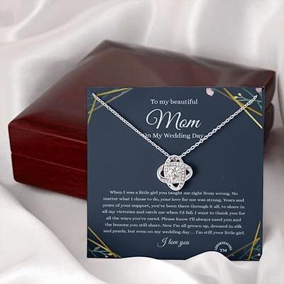 Mother Daughter/Mother in Law Love Knot Necklace, Wedding Christmas  Birthday Gifts for Grandma, Step Mom, Mother in Law, Mother of the Groom 