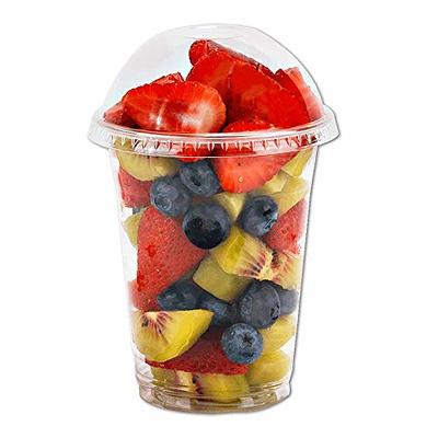 BALDCC 7 OZ 50 Pack Clear Plastic Cups with Dome Lids (No Hole), Fruit Cups,  Dessert Cups,Disposable Clear PET Dessert Cups for Cold Drinks, Fruit, Ice  Cream, Cupcake,Yogurt - Yahoo Shopping