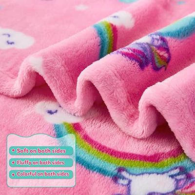 Rainbow Pink Baby Blanket