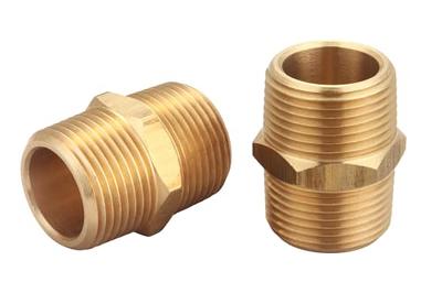 T TANYA HARDWARE Pipe Fitting and Air Hose Fitings, Hex Nipple Coupling Set  - 1/4-Inch NPT x 1/4-Inch NPT,Solid Brass, Female Pipe- 10 Piece