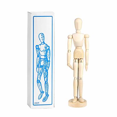 Wooden Manikin Human Figure Artist Draw Painting Model Mannequin Jointed  Doll GA