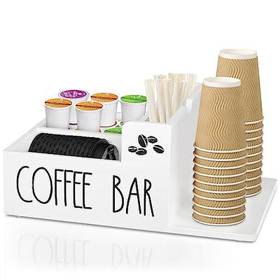 SHINGYU Coffee Station Organizer Coffee Bar Organizer for Countertop Large  Capacity K Cup Holder Coffee Pod Holder Farmhouse Coffee Bar Accessories