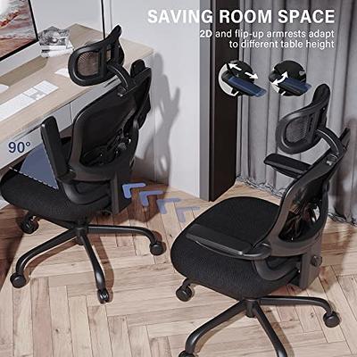 Youhauchair Ergonomic Office Chair, Home Office Desk Chairs with Adjustable  Headrest and Lumbar Support, 3D Armrests, Tilt Lock Function, High Back  Swivel Mesh Computer Chair - Yahoo Shopping