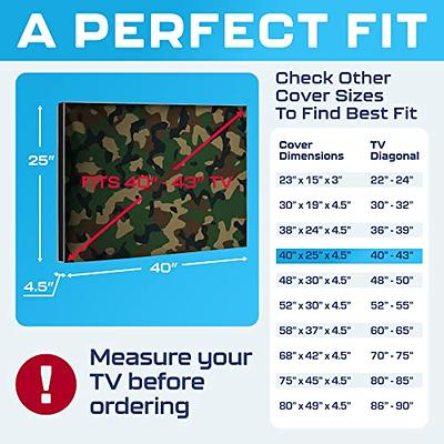 Outdoor TV Cover 41 to 43 Inch Weatherproof, Waterproof Outside TV Covers  Heavy Duty 600D Oxford TV Covers Outdoor TV Screen Protectors Shield with