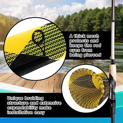  SAMSFX Fishing Rods Belt Stretchy Wrap Pole Straps