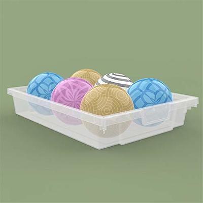 Luxor MBS-BIN-8S-CL - Stackable Clear Storage Bins (8 Small)