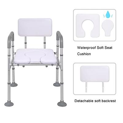 Toilet Seat Riser with Handles and Soft Back, Toilet Seat Risers for  Seniors and Disabled with Padded Seat, Width and Height Adjustable 3-in-1  Raised Toilet Seat with Handles - Yahoo Shopping